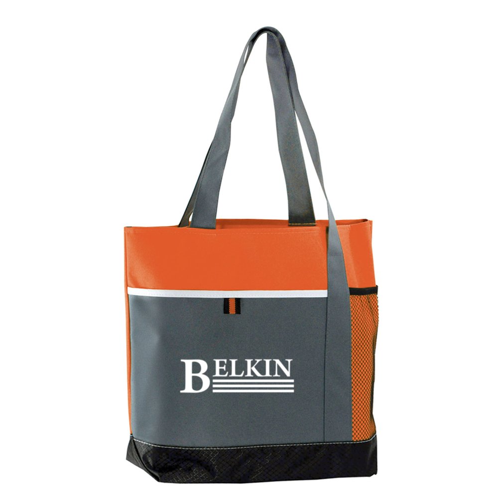 View larger image of Add Your Logo: Jazzy Tote Bag